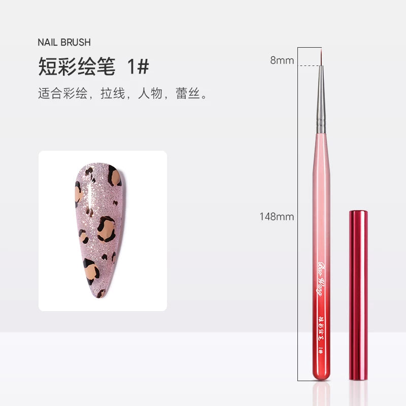 Red Wine Nail Art Brush