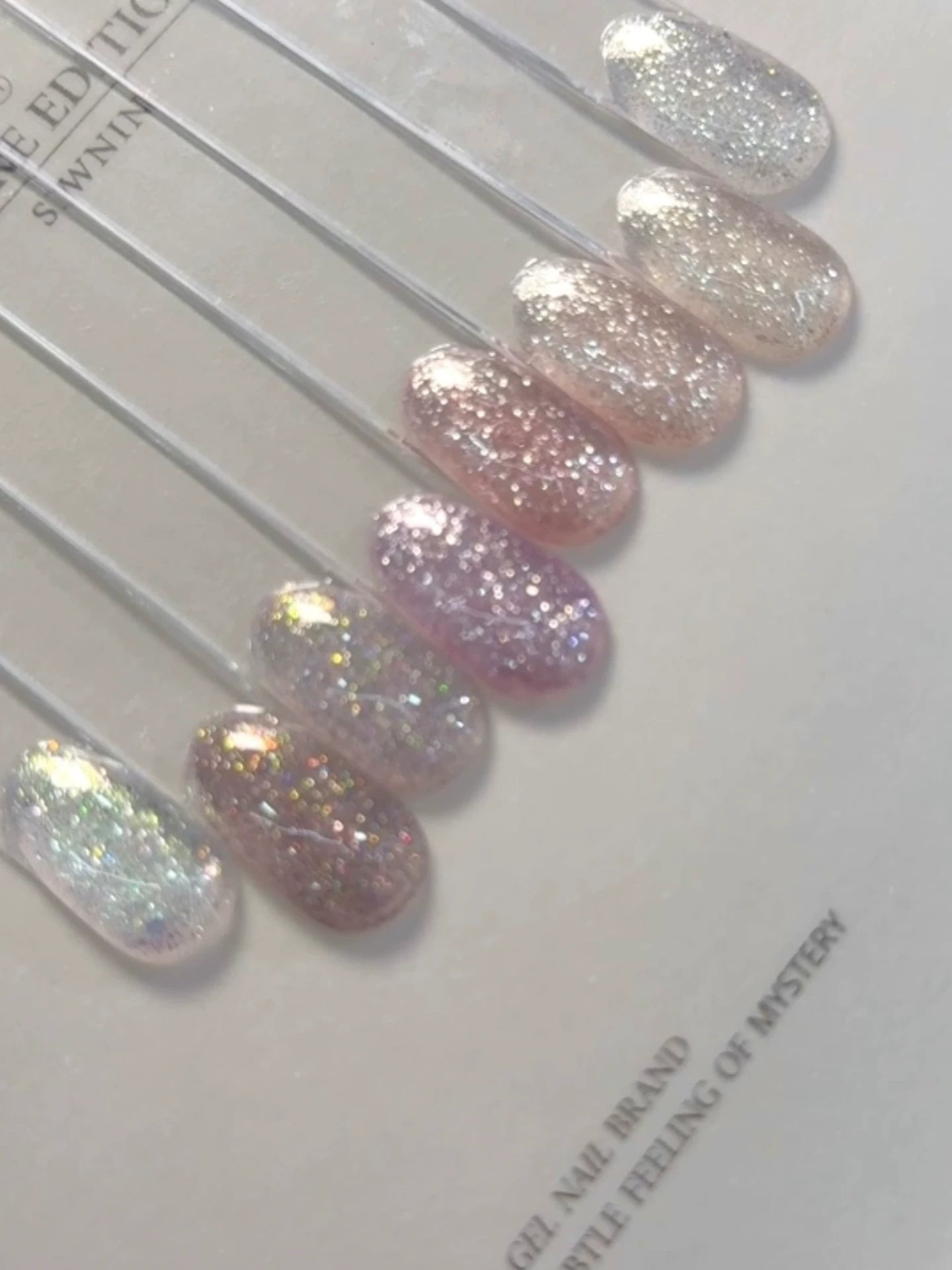 MOKAJIA Nail New Glitter Gel, Ultra-Shiny Hydrating Opal Crushed Diamond Gel