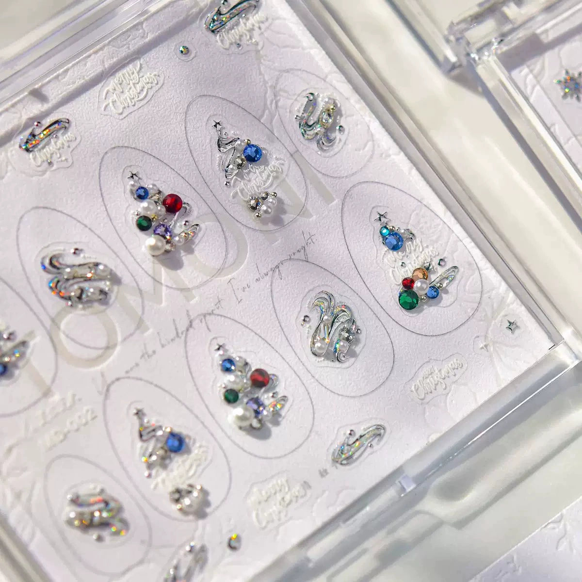 Luxury Christmas Nail Diamond Nail Sticker