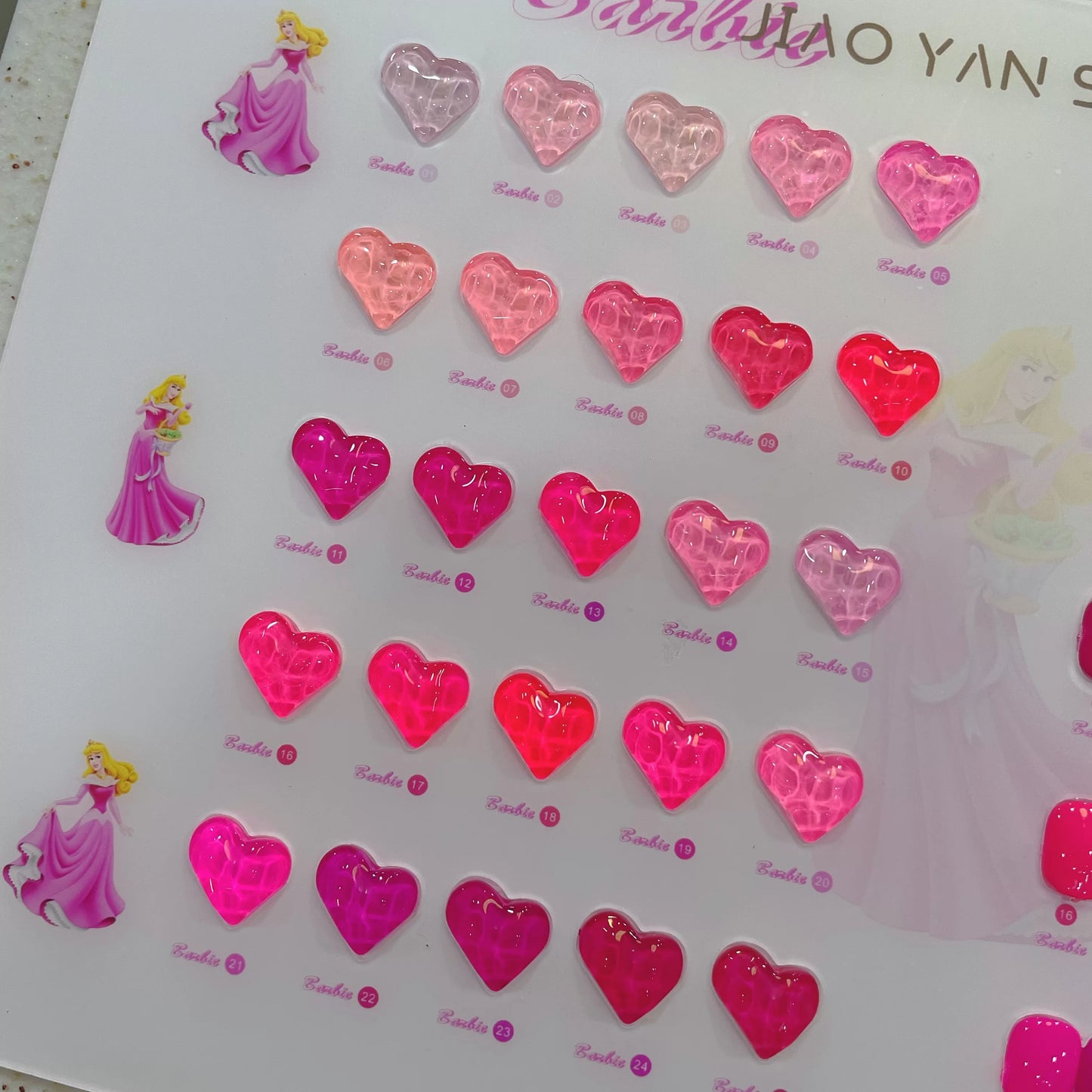 Jiao Yan She Barbie Pink 25-color Nail Polish Gel Set