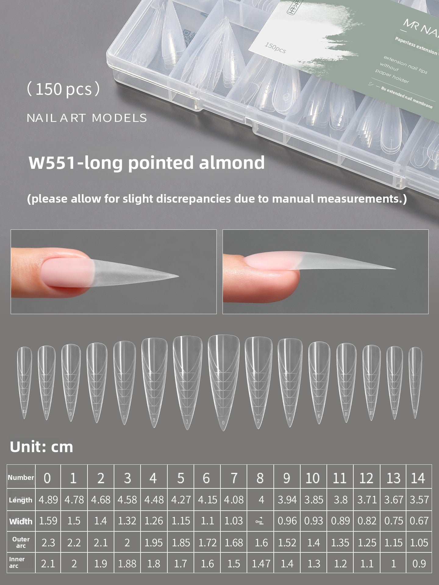 MR NAIL French Nail Forms & 3D Acrylic Builder Gel  Quick Extension Self-leveling