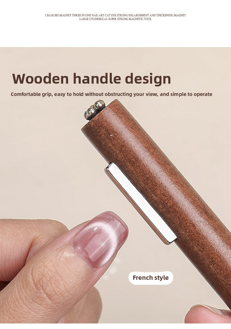 3 in 1 Cigar Large Magnet For Cat Eye Nail