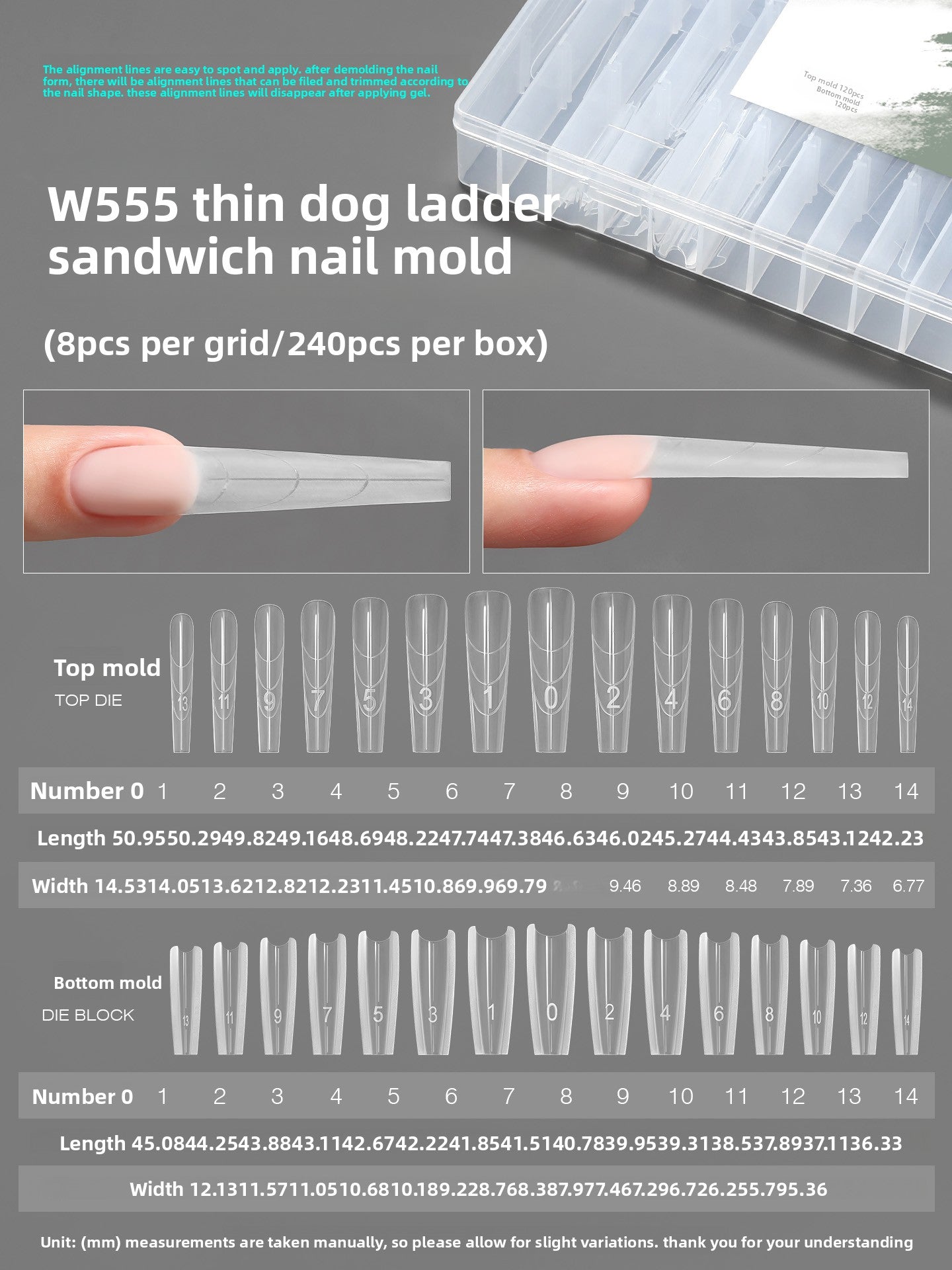 MR NAIL French Nail Forms & 3D Acrylic Builder Gel  Quick Extension Self-leveling