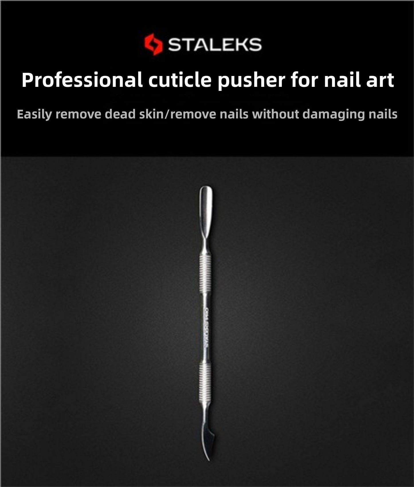Staleks Pro  Cuticle Pusher Manicure Tool  Russian Style