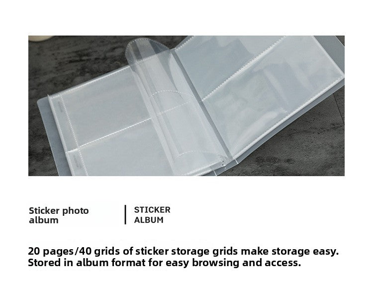Japanese Style Simple Stickers Nail Art Storage Album