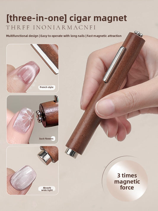 3 in 1 Cigar Large Magnet For Cat Eye Nail