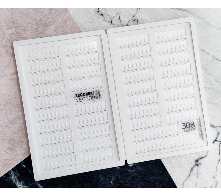 High Quality Acrylic Nail Art Swatch Book 200 /240 /308 Colors for Professional Salon and Home Use