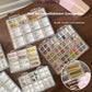 Nail Art Accessory Organizer with Anti-Mixing Compartments, 48-Grid & 24-Grid