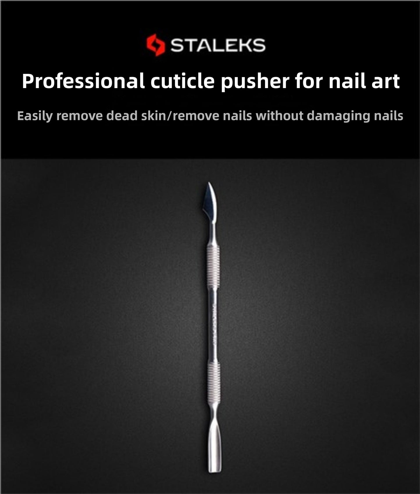 Staleks Pro  Cuticle Pusher Manicure Tool  Russian Style