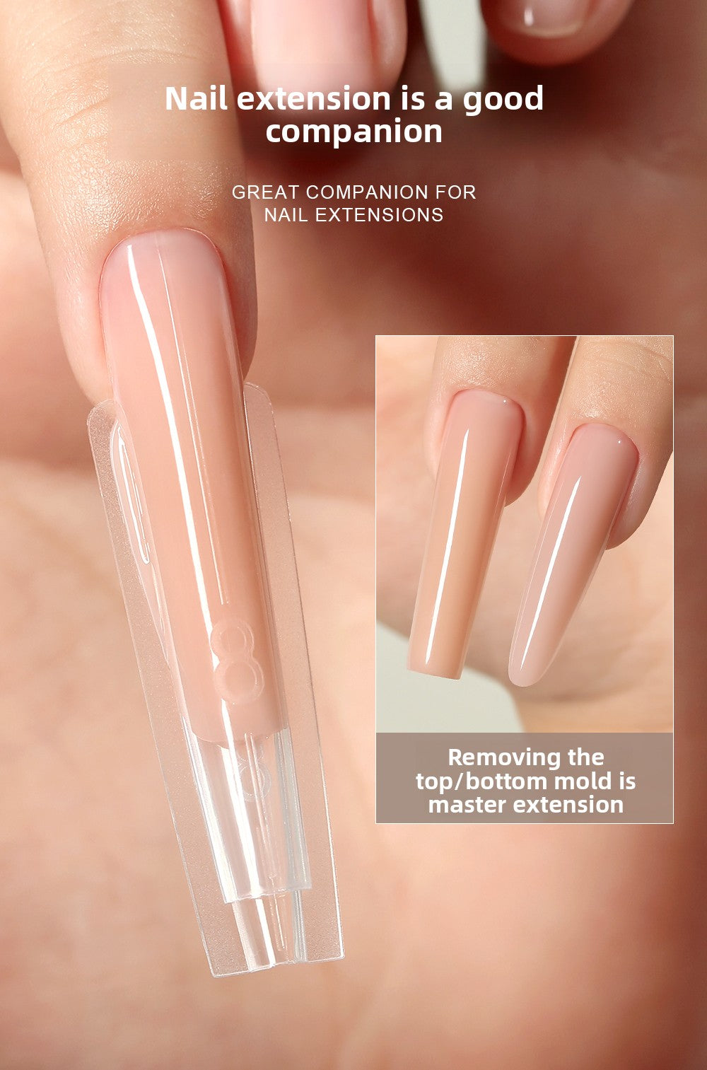 MR NAIL French Nail Forms & 3D Acrylic Builder Gel  Quick Extension Self-leveling