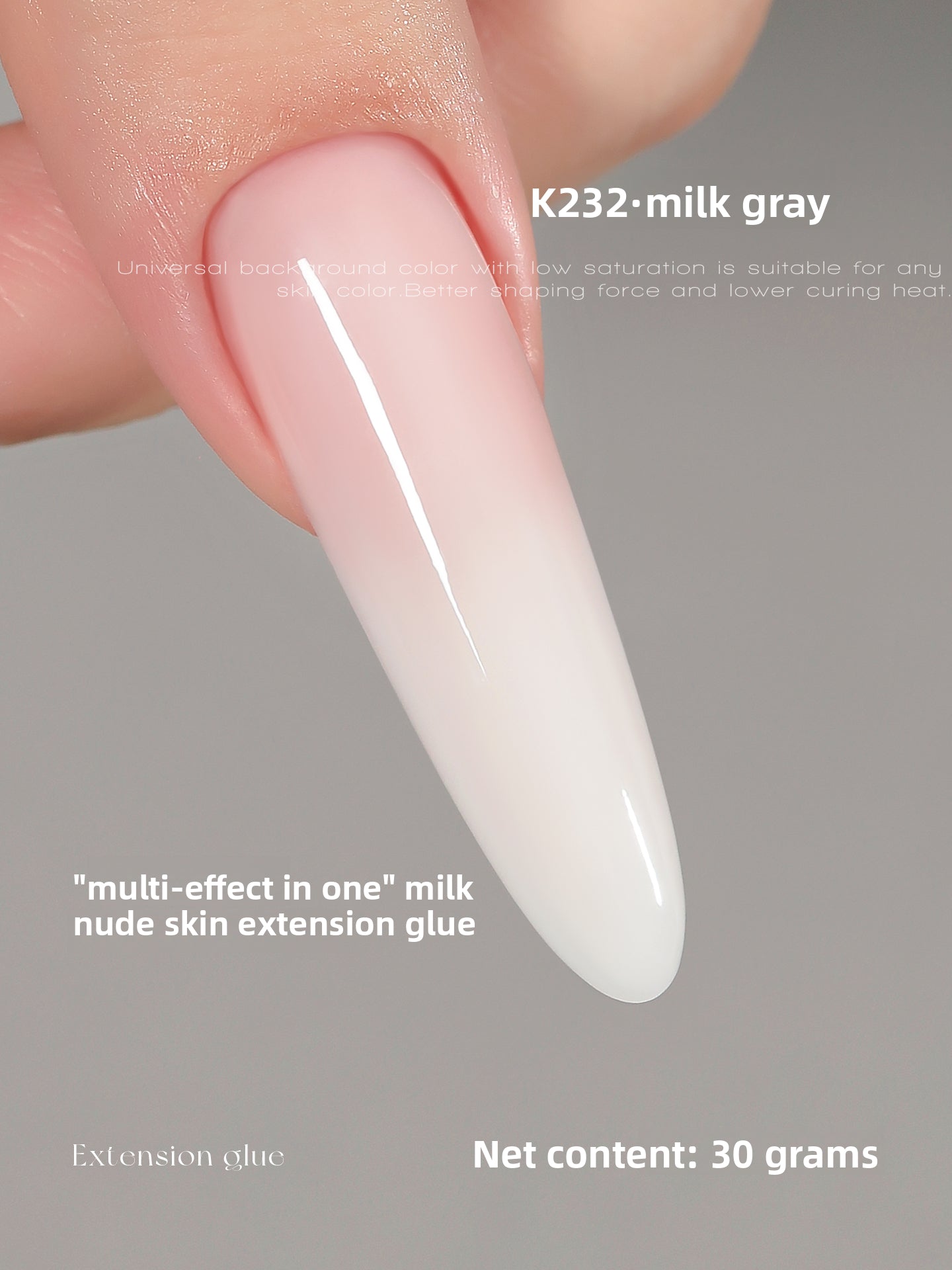 MR NAIL French Nail Forms & 3D Acrylic Builder Gel  Quick Extension Self-leveling