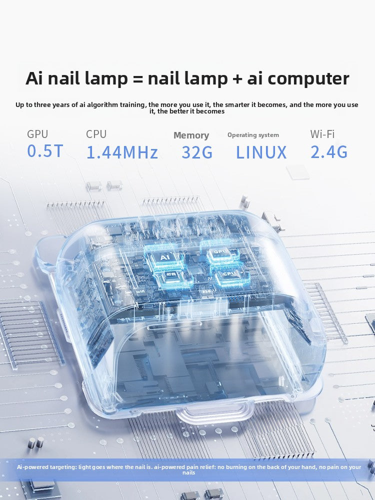 Onail AI Nail Lamp 48W UV LED Auto Sensor Skin Care Nail Art Lamp