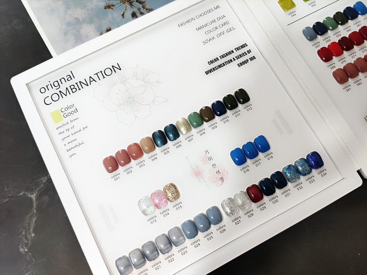 High Quality Acrylic Nail Art Swatch Book 200 /240 /308 Colors for Professional Salon and Home Use