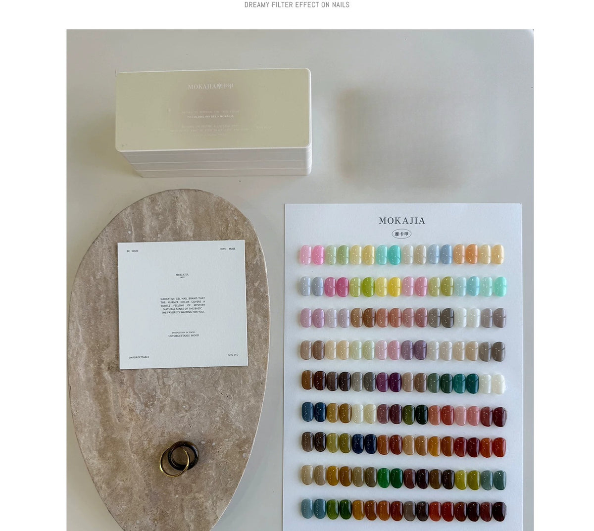 Mokajia  72-Color Ins Gel, Sheer Jelly Gel, Pudding Gel Palette