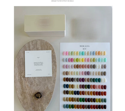 Mokajia  72-Color Ins Gel, Sheer Jelly Gel, Pudding Gel Palette