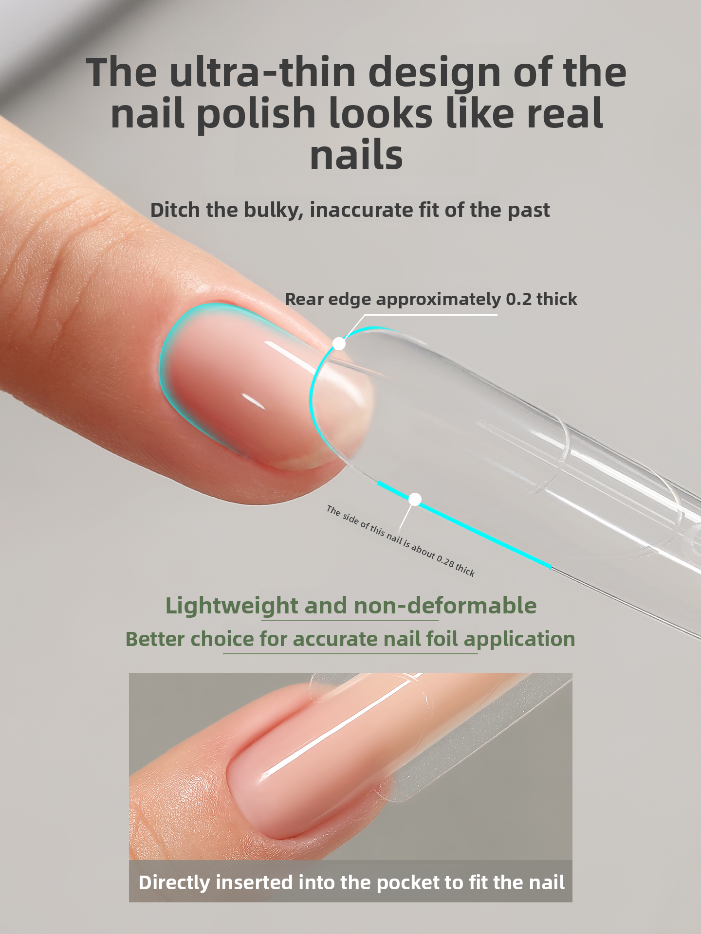 MR NAIL French Nail Forms & 3D Acrylic Builder Gel  Quick Extension Self-leveling