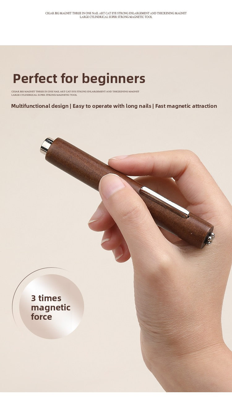 3 in 1 Cigar Large Magnet For Cat Eye Nail
