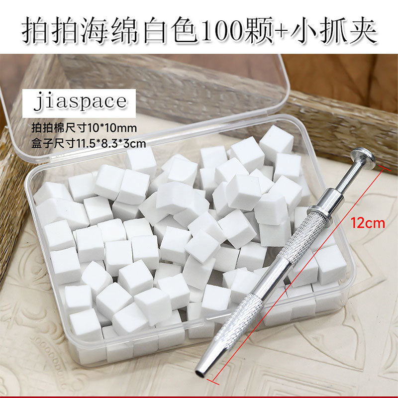 Sponge Nail Art Stamping Kit Sponge Blocks (100pcs）