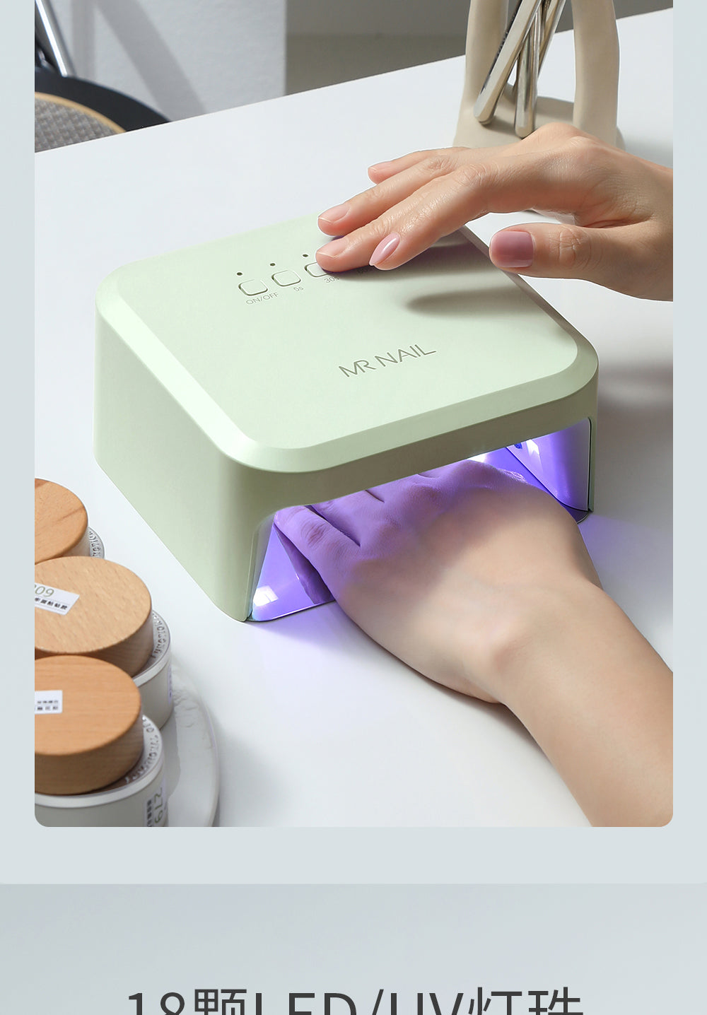 Nail lamp, small size lamp, mini square lamp, plug-in quick-drying induction