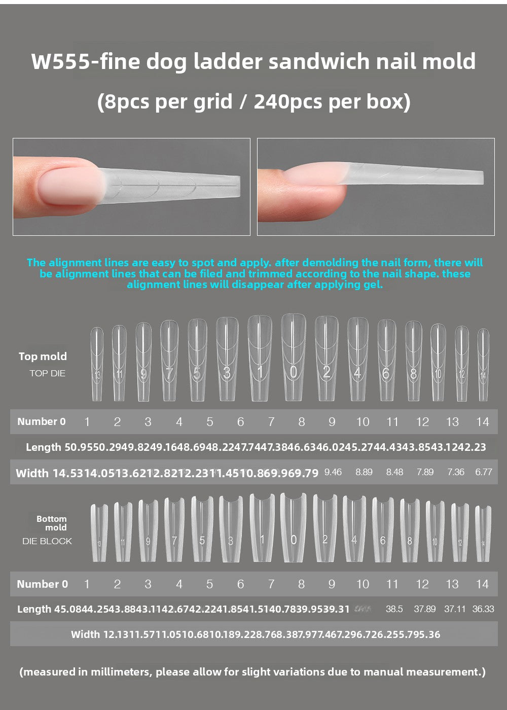 MR NAIL French Nail Forms & 3D Acrylic Builder Gel  Quick Extension Self-leveling