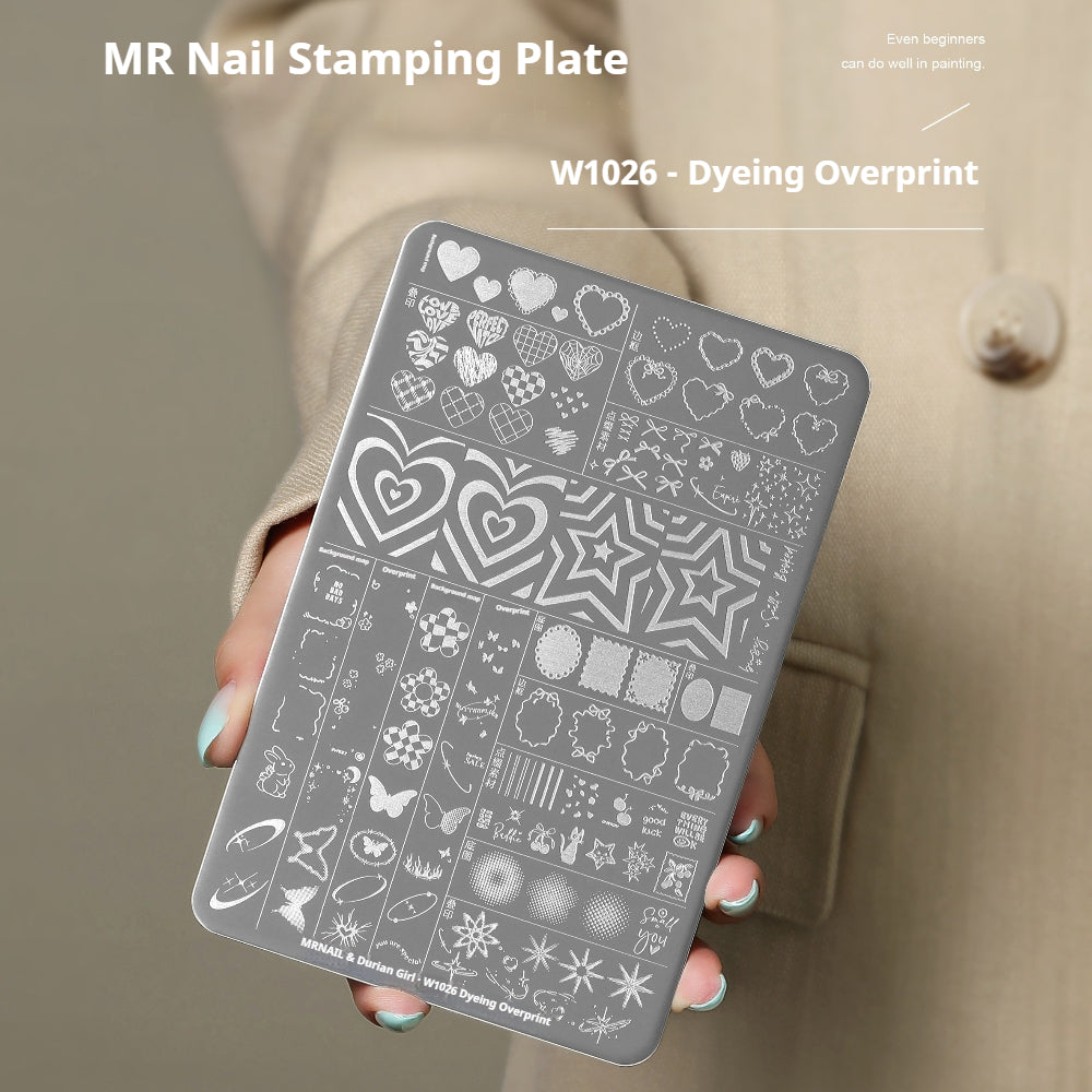 MR NAIL Nail Art Stamping Plate