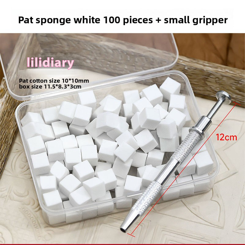 Sponge Nail Art Stamping Kit Sponge Blocks (100pcs）