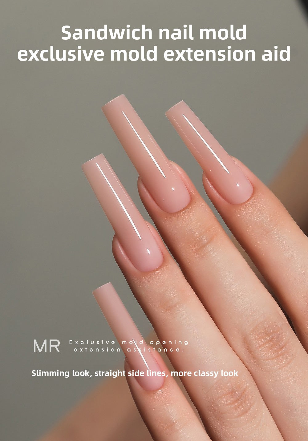 MR NAIL French Nail Forms & 3D Acrylic Builder Gel  Quick Extension Self-leveling