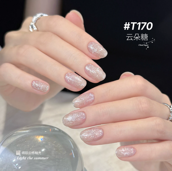 TAYE Glittery Fluffy Diamond Crushed Gel High-Density Triangle Crushed Diamond Gel