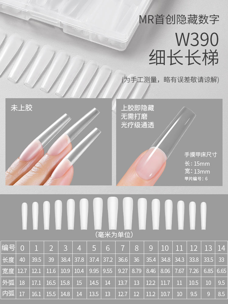 Mr Nail Specialized for nail art salons, 22 styles of ultra-thin, seamless, fully or partially attached Nail Tips