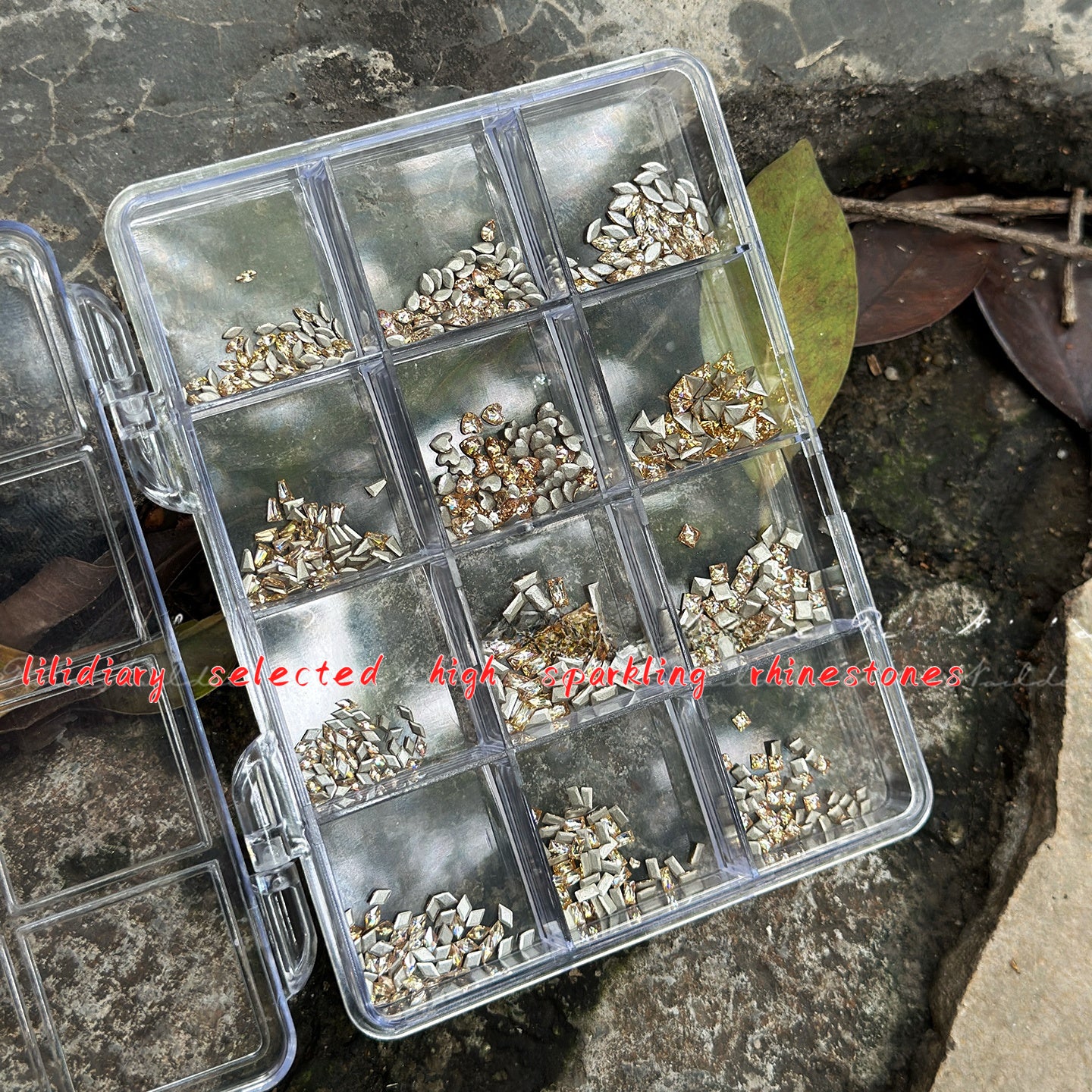 600pcs Flat Back Zircon Gem Stone for Nail Art Design