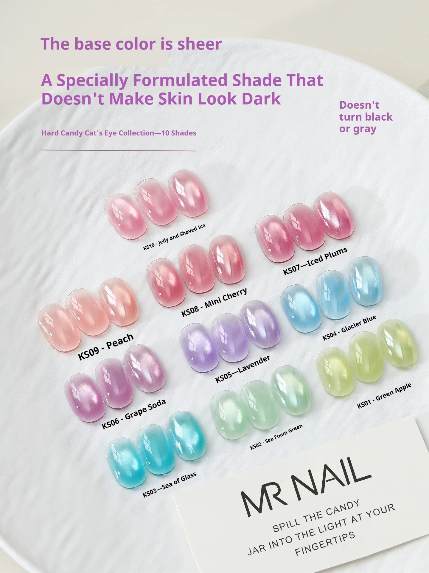 MR NAIL Building Cat Eye Extension Gel Nail Polish Gel, 2026 New Glass Bead Nail Film Mold-filling Cat Eye Gel