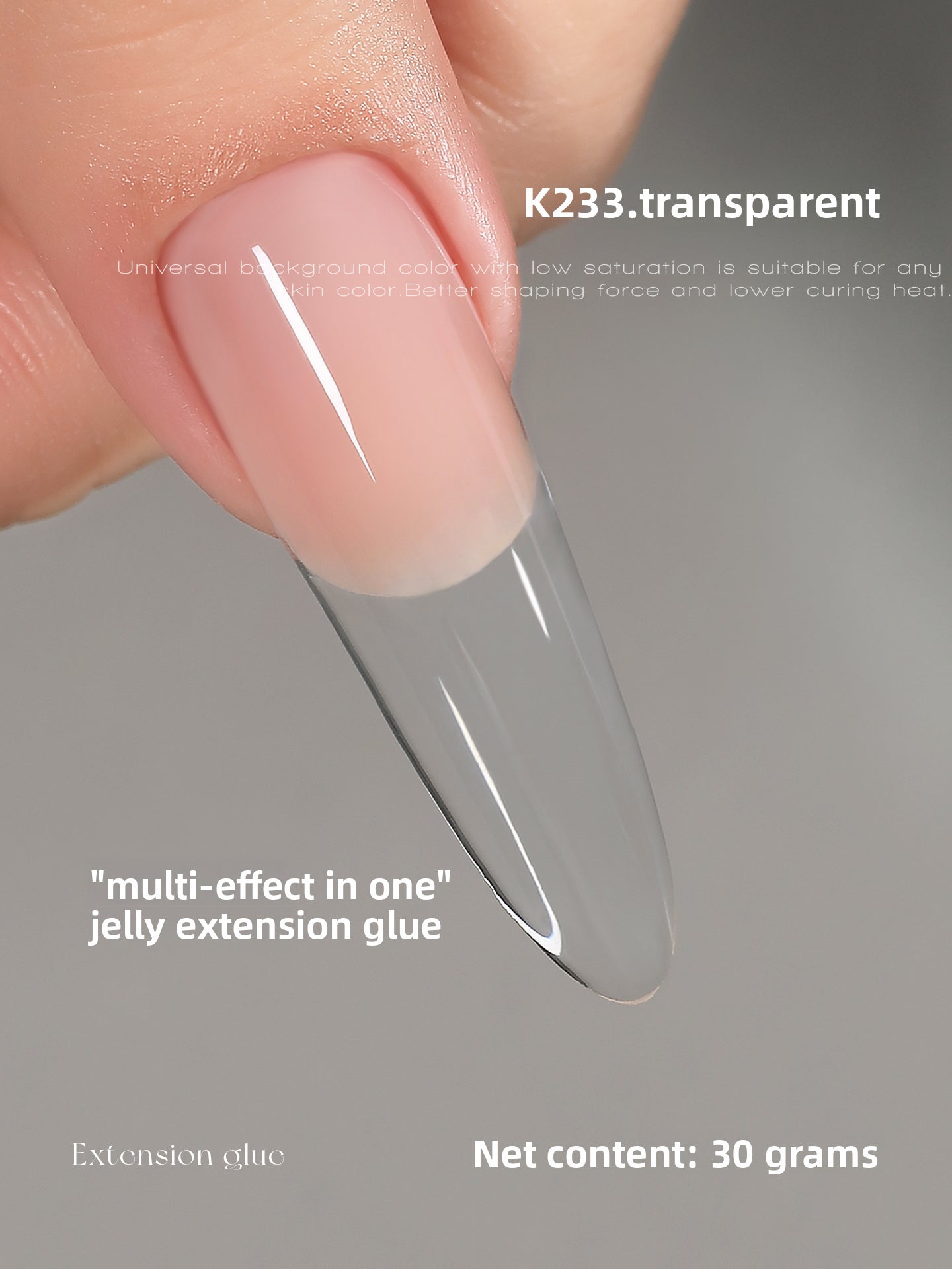 MR NAIL French Nail Forms & 3D Acrylic Builder Gel  Quick Extension Self-leveling