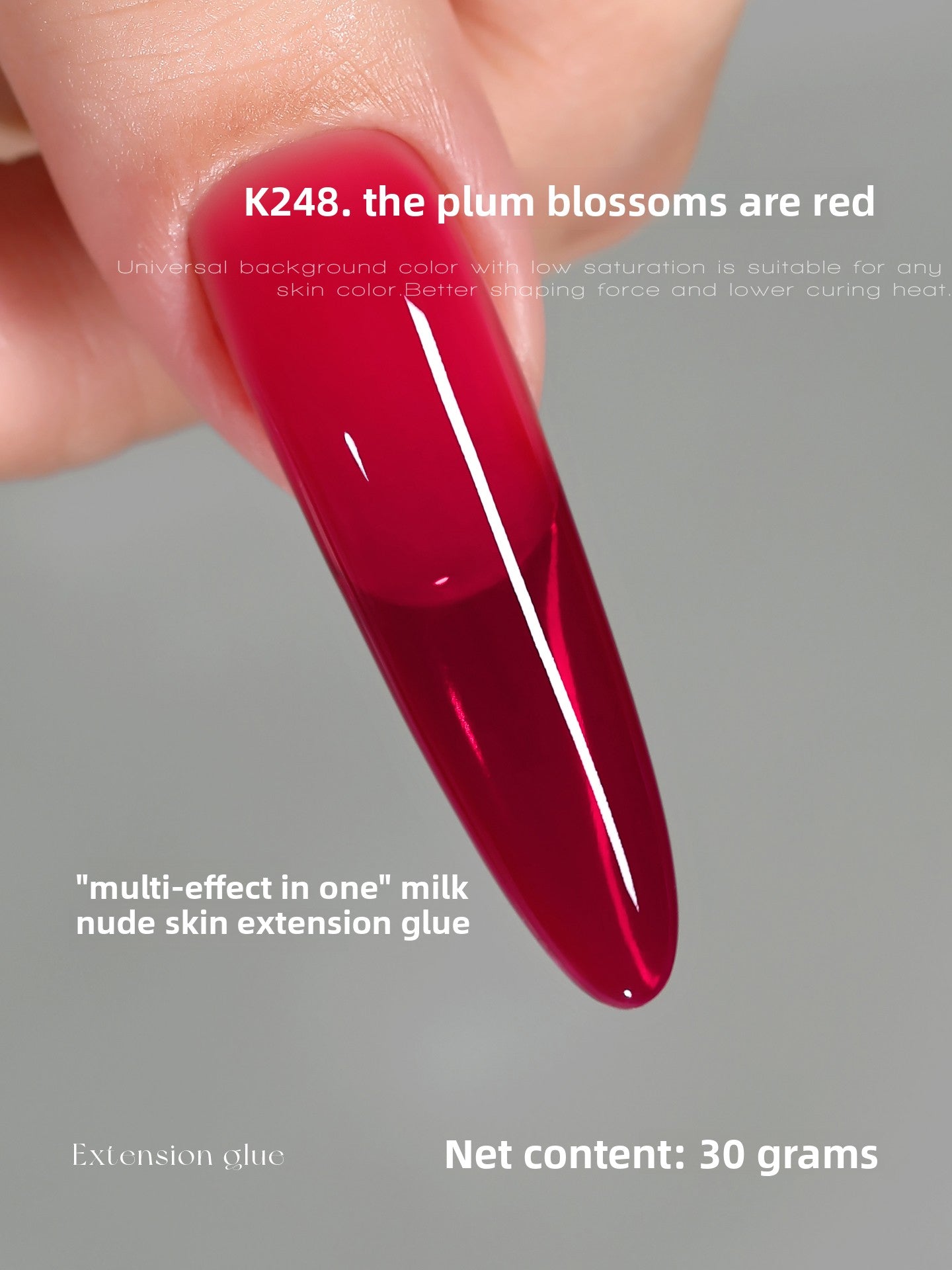 MR NAIL French Nail Forms & 3D Acrylic Builder Gel  Quick Extension Self-leveling