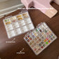 Nail Art Accessory Organizer with Anti-Mixing Compartments, 48-Grid & 24-Grid