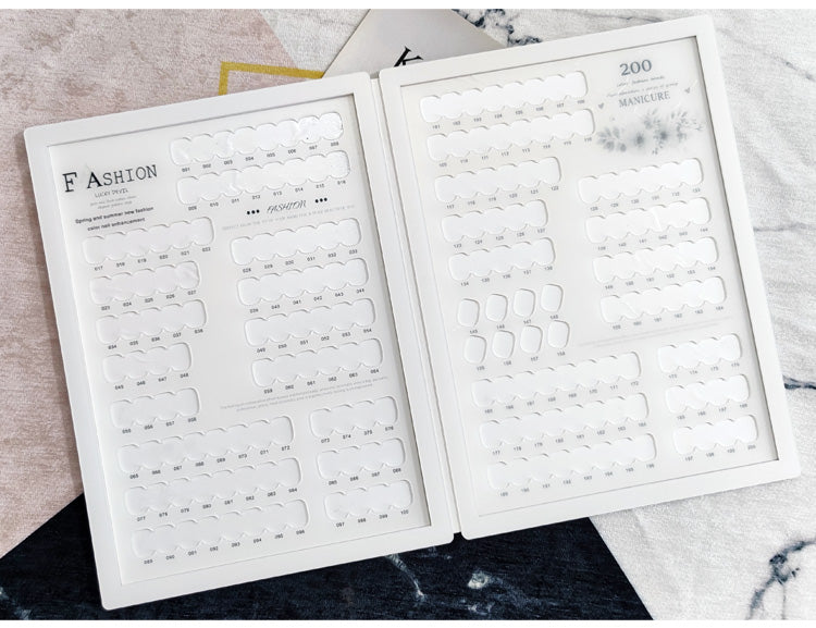 High Quality Acrylic Nail Art Swatch Book 200 /240 /308 Colors for Professional Salon and Home Use