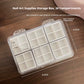 Nail Art Accessory Organizer with Anti-Mixing Compartments, 48-Grid & 24-Grid
