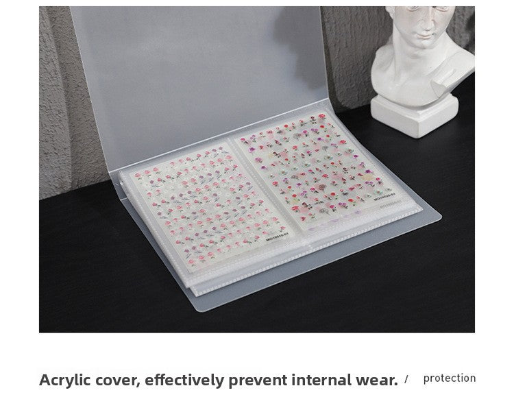 Japanese Style Simple Stickers Nail Art Storage Album
