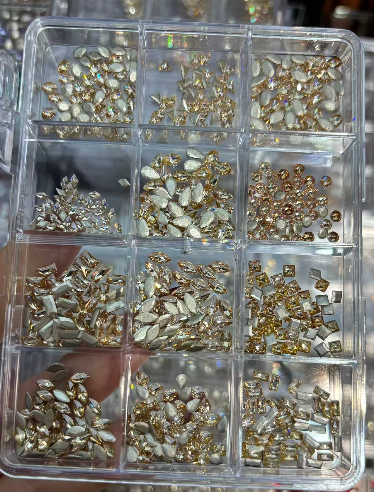 600pcs Flat Back Zircon Gem Stone for Nail Art Design