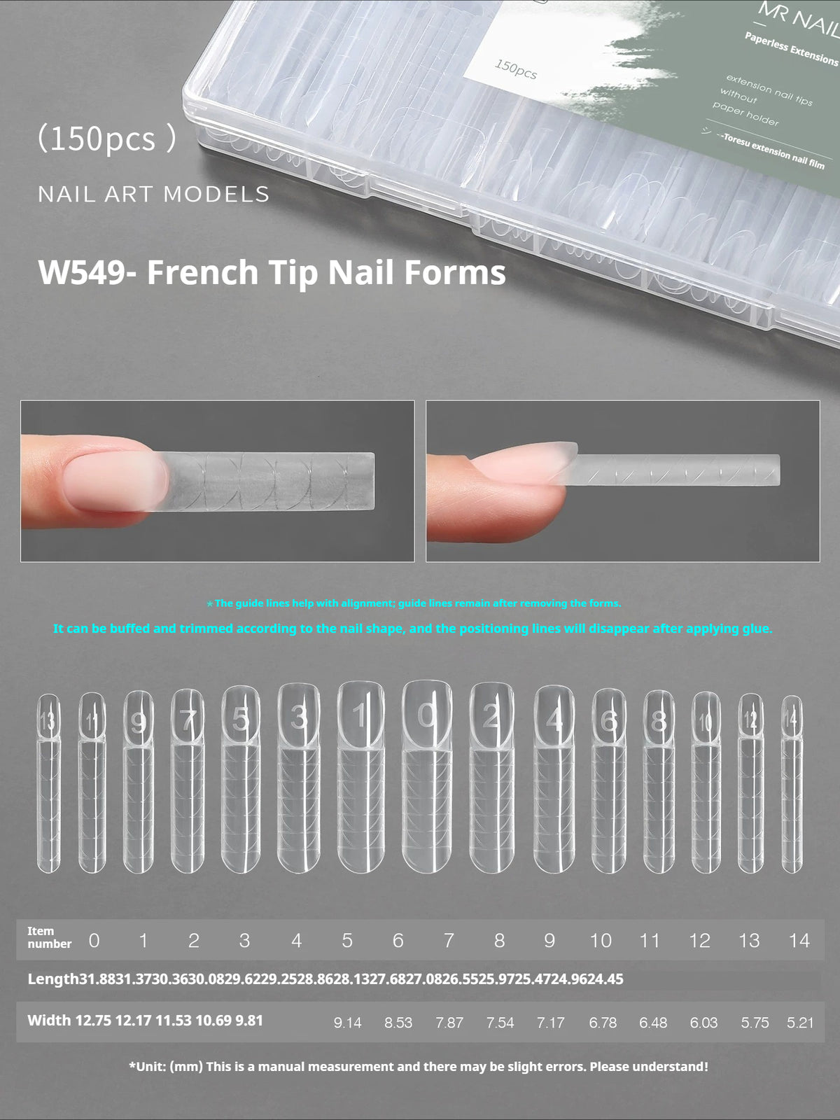 Mr Nail Extension Gel & Sandwich Nail Forms