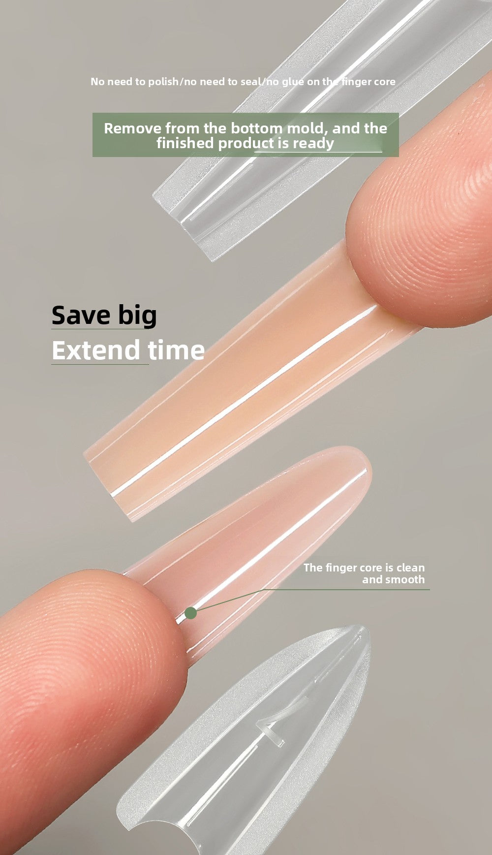 MR NAIL French Nail Forms & 3D Acrylic Builder Gel  Quick Extension Self-leveling
