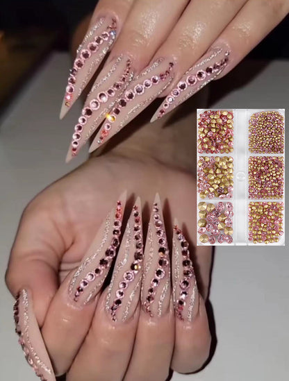 【D05】Glass Diamond-Pointed bottom
