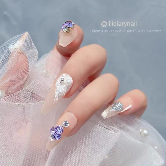 【D09&D10】Alloy Rhinestone Inlay Drill  -Nail Art DIY