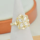 【R03】Rotating Four-leaf Clover Ring  -size adjustable