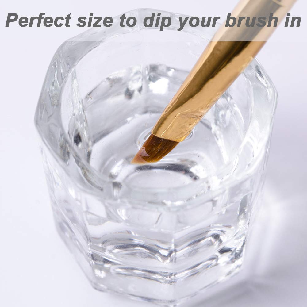 2pcs Dappen Dish for Acrylic Nails