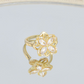 【R03】Rotating Four-leaf Clover Ring  -size adjustable
