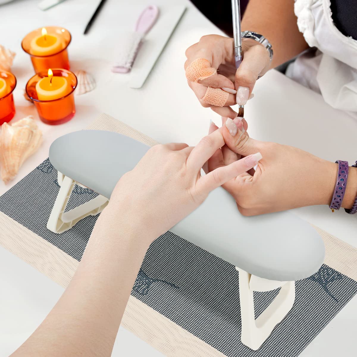 Manicure Hand Holder Pillow Cushion
