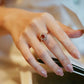 【R14】Vintage Faux Ruby & Diamond Ring--size adjustable