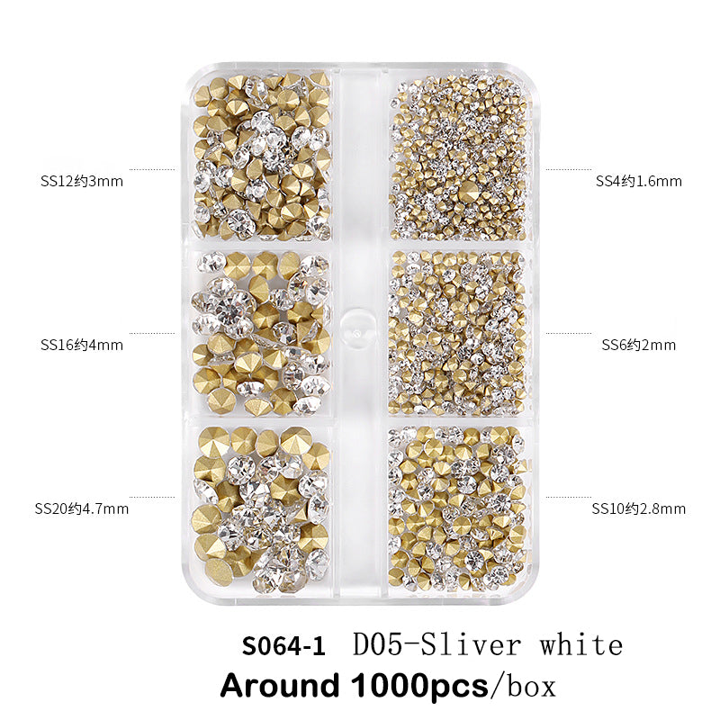 【D05】Glass Diamond-Pointed bottom